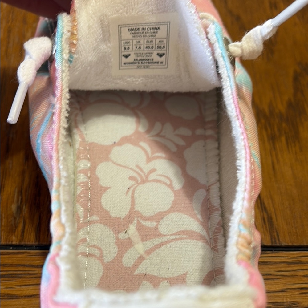 Roxy Pink and Blue Casual Sneakers - Picture 4 of 4